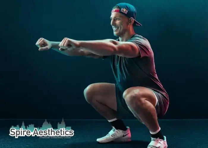 Image of man build leg muscle Bournemouth through exercise