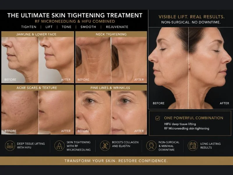 Results of combined treatment for the ultimate skin tightening treatment Bournemouth
