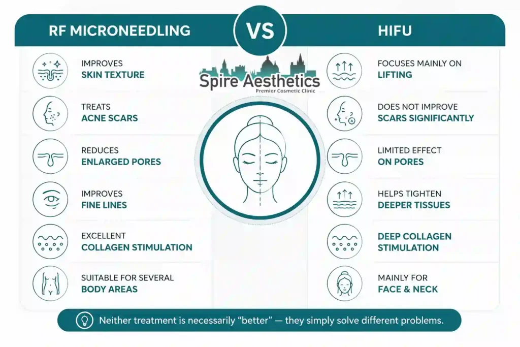 RF Microneedling vs HIFU: Which Treatment Gives Better Results Bournemouth?